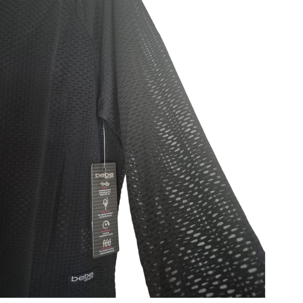 Bebe Sport Set of 2 Sheer Mesh Long Sleeve Tops - Picture 7 of 9